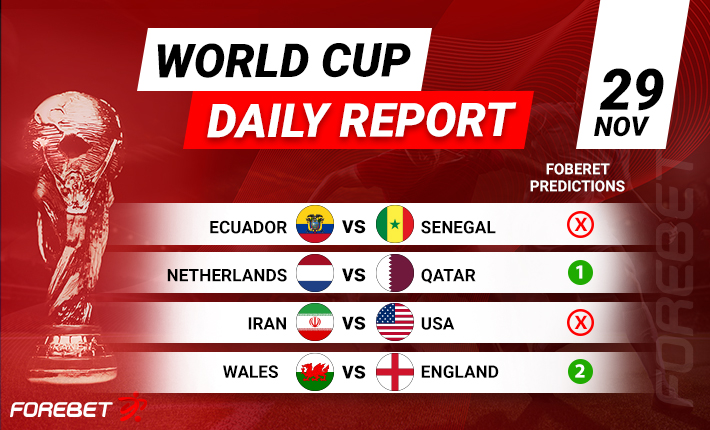 World Cup Round-Up (Day 10) – Senegal and USA Progress While England Crush Wales