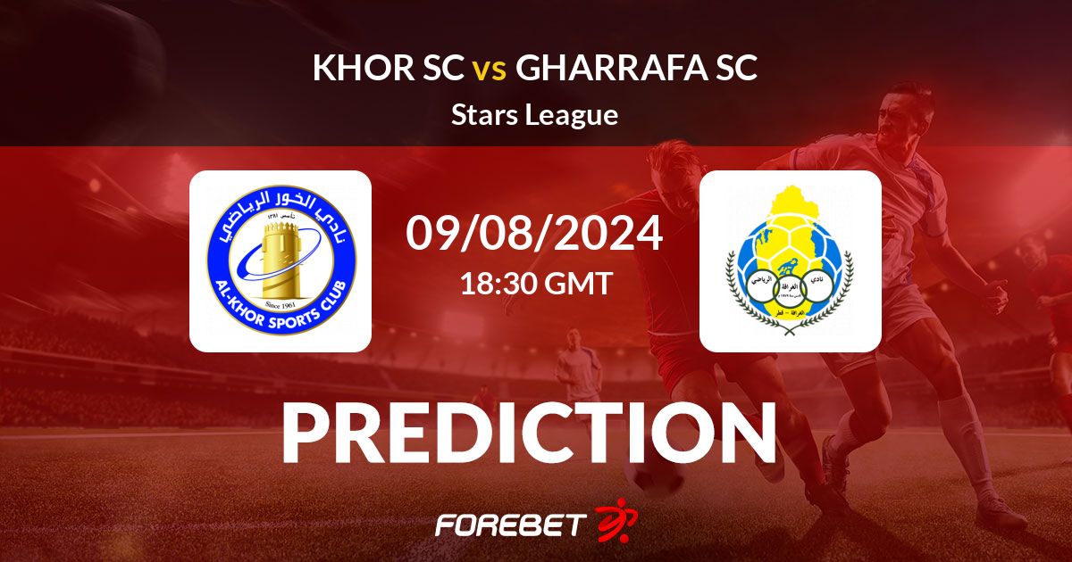 Khor SC vs Gharrafa SC Prediction, Stats, H2H - 09 Aug 2024