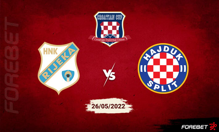 HNK Rijeka face HNK Hajduk Split in Croatian Cup Final