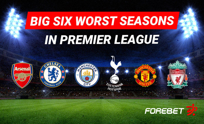 The Worst Season's From the 'Big Six' in Premier League History